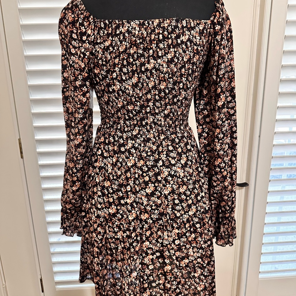 Floral Black Dress - Picture 2 of 3